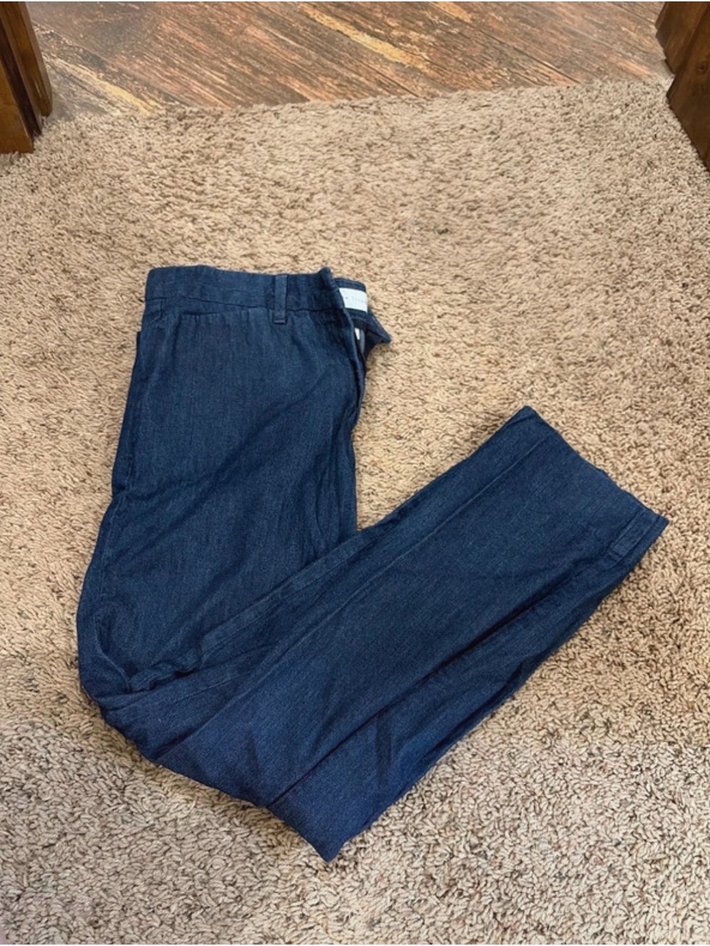 Dark Blue Denim Work Pants